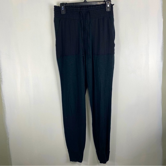 Express High‎ Rise Loungewear Comfy Cozy Pajama Pants Jogger Sweatpants Black - Picture 1 of 5